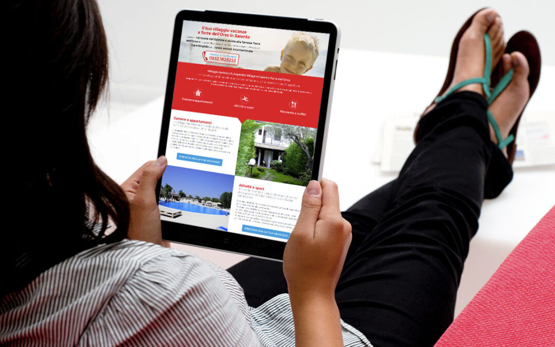 Realizzazione landing page villaggi e tour operator
